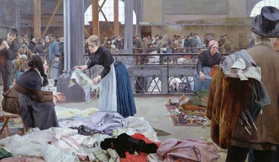 Le Carreau du Temple, Paris, 1890 by Luis Jimenez y Aranda